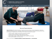 Tablet Screenshot of feldenkraisvictoria.ca